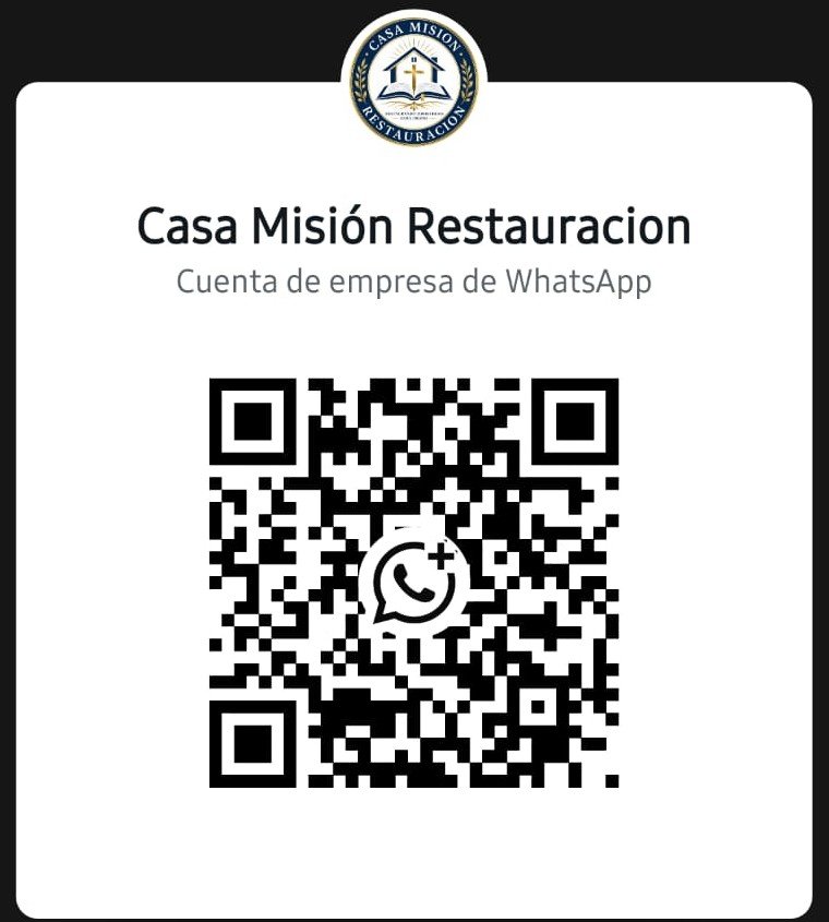 QR WhatsApp Casa Mision Restauracion